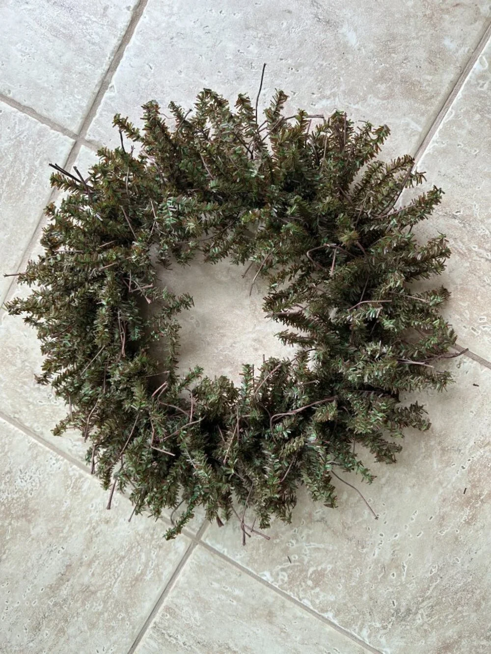 FAUX PINE WREATH CHRISTMAS PRIMITIVES 18